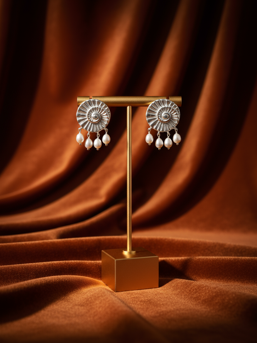 Nautilus Drop Studs