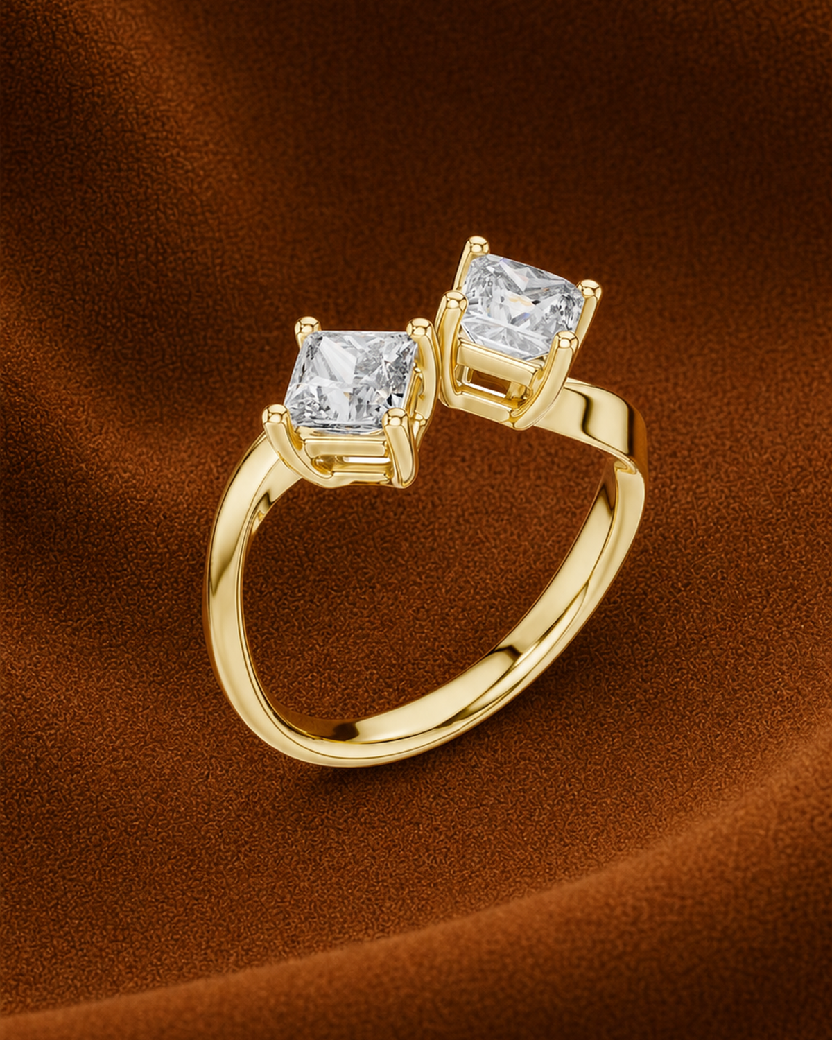 Princess Toi et Moi Ring by MONICONIC