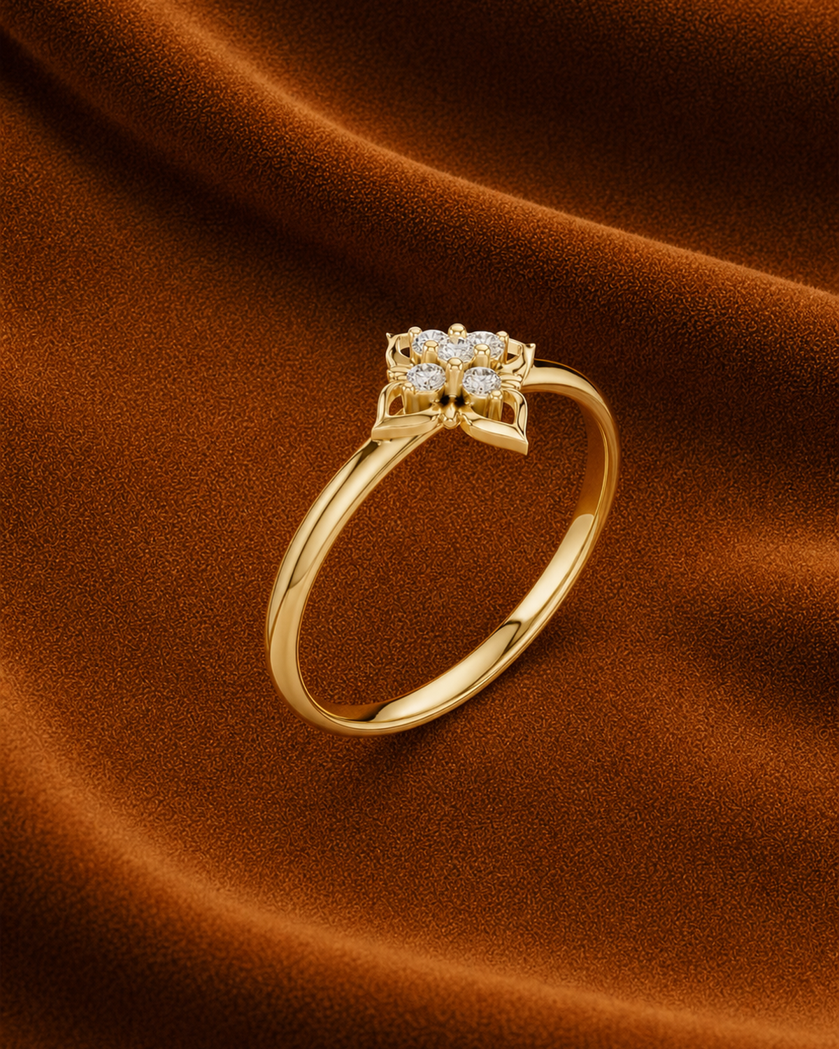 Quatrefoil Petal Ring by MONICONIC