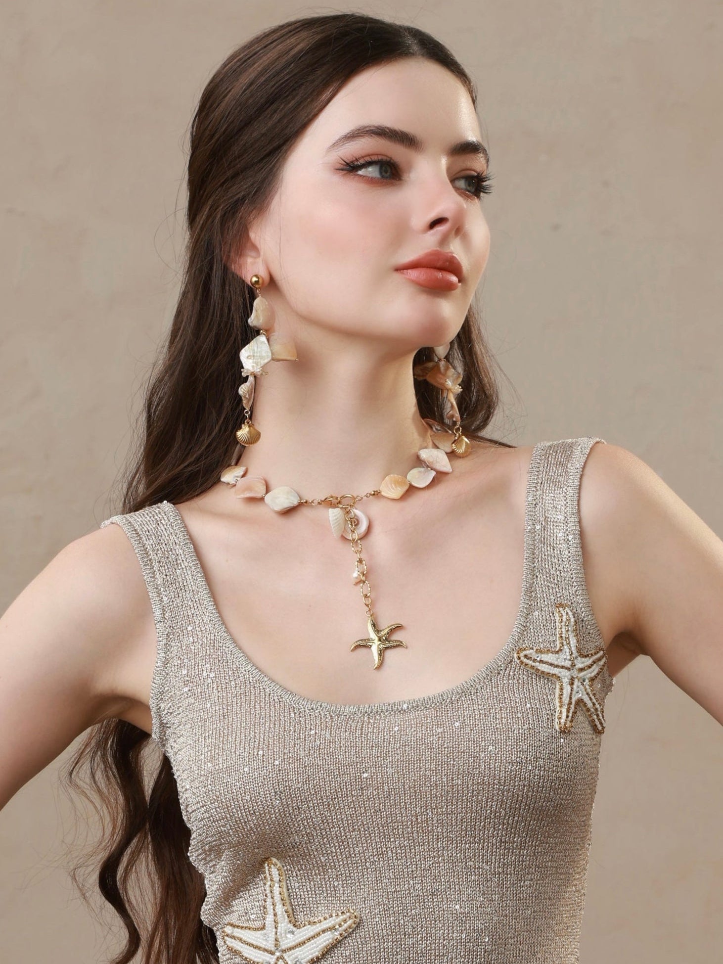 Shell Reverie Drop Necklace