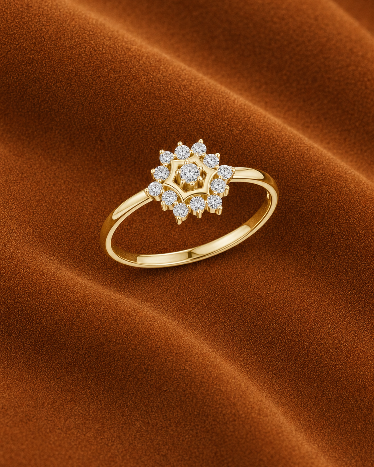 Hexagon Starburst Ring by MONICONIC
