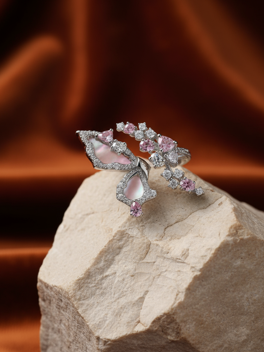Butterfly Bloom Rose Ring