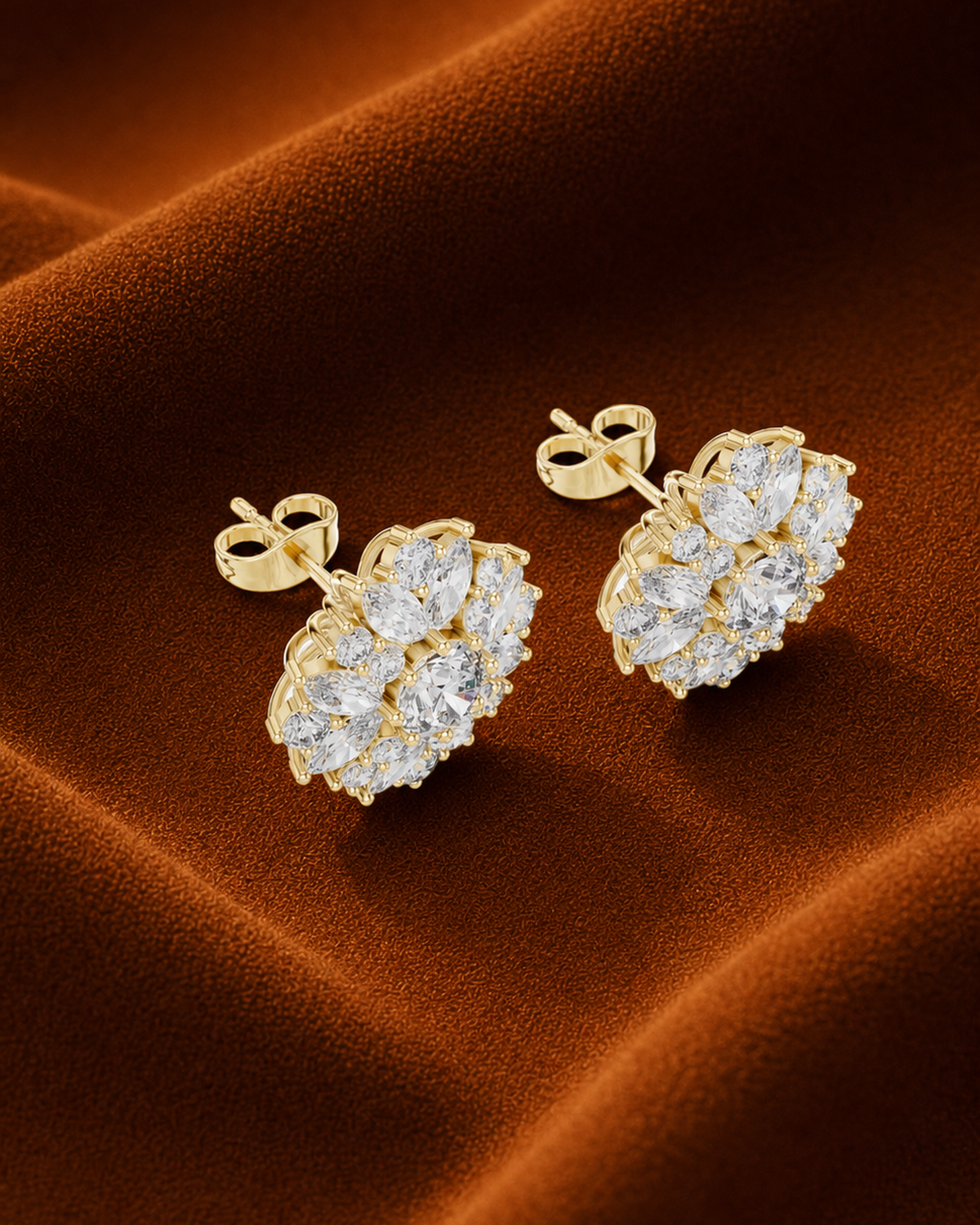 Marquise Petal Lab-Grown Diamond Studs by MONICONIC