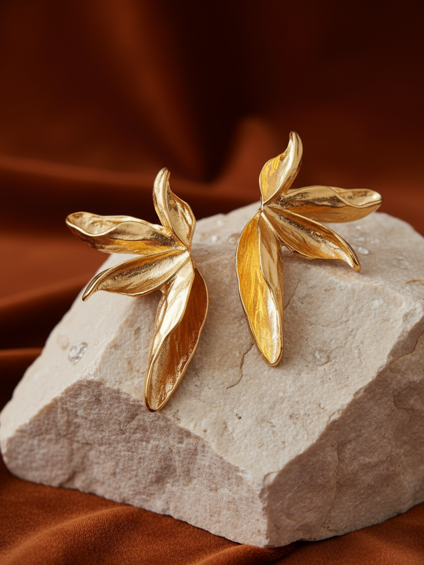 Flora Curve Studs