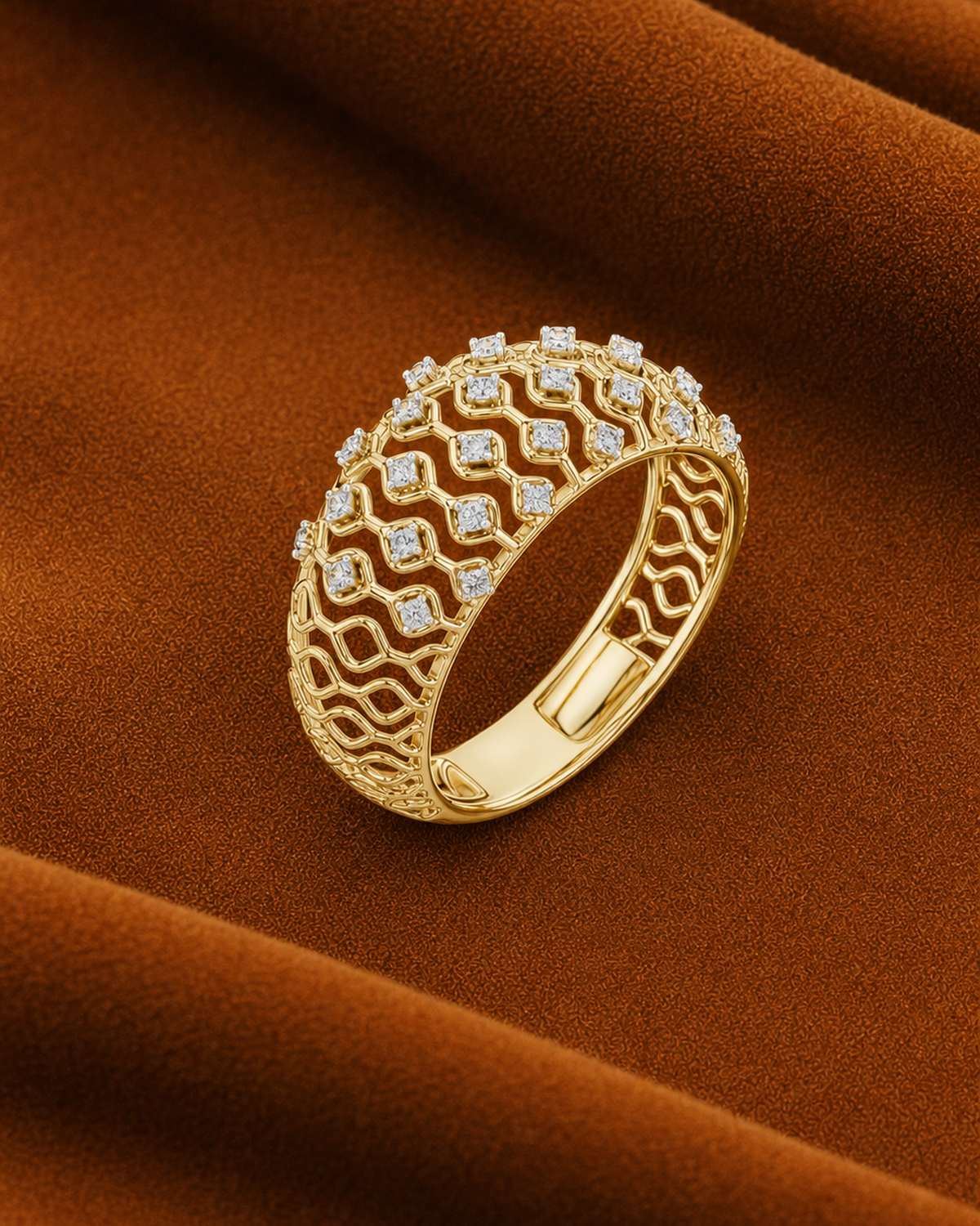 Lattice Diamond Band by MONICONIC