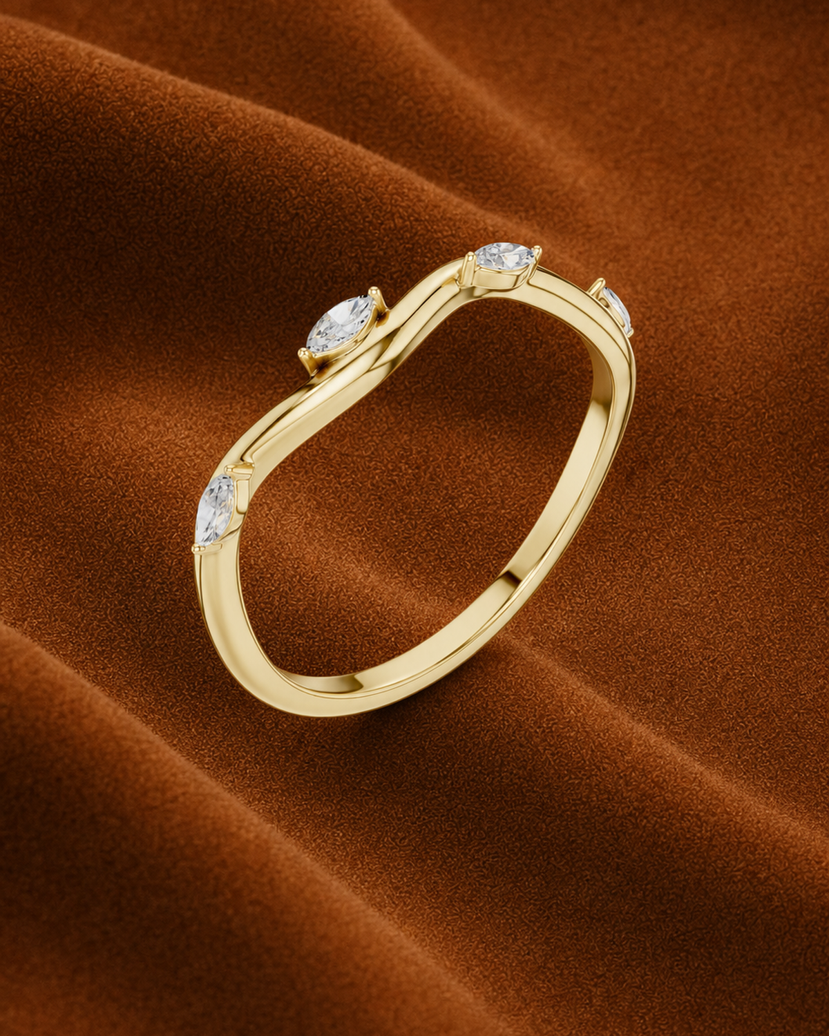 Marquise Wave Band by MONICONIC