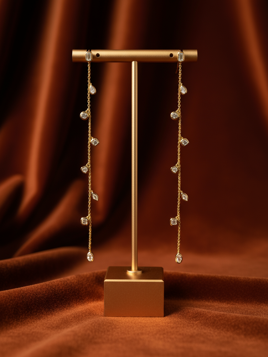GOLDEN HOUR STELLAR CASCADE EARRINGS