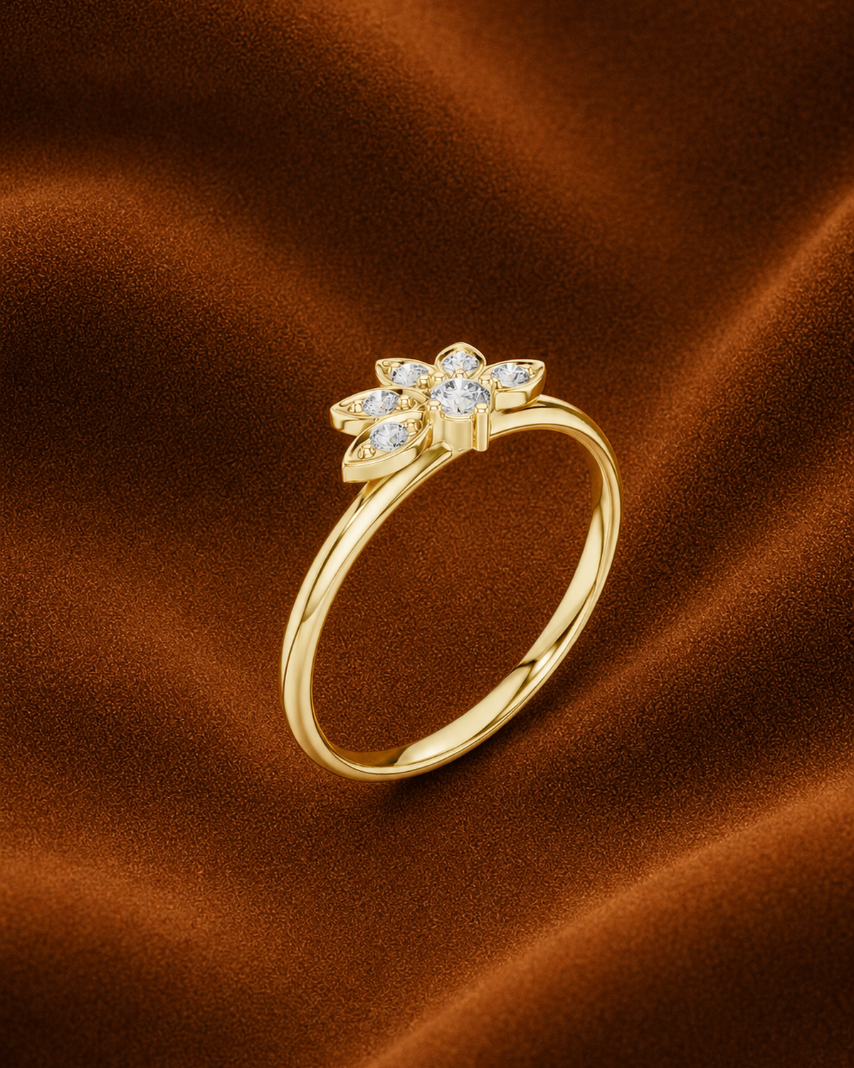 Lotus Petal Ring by MONICONIC