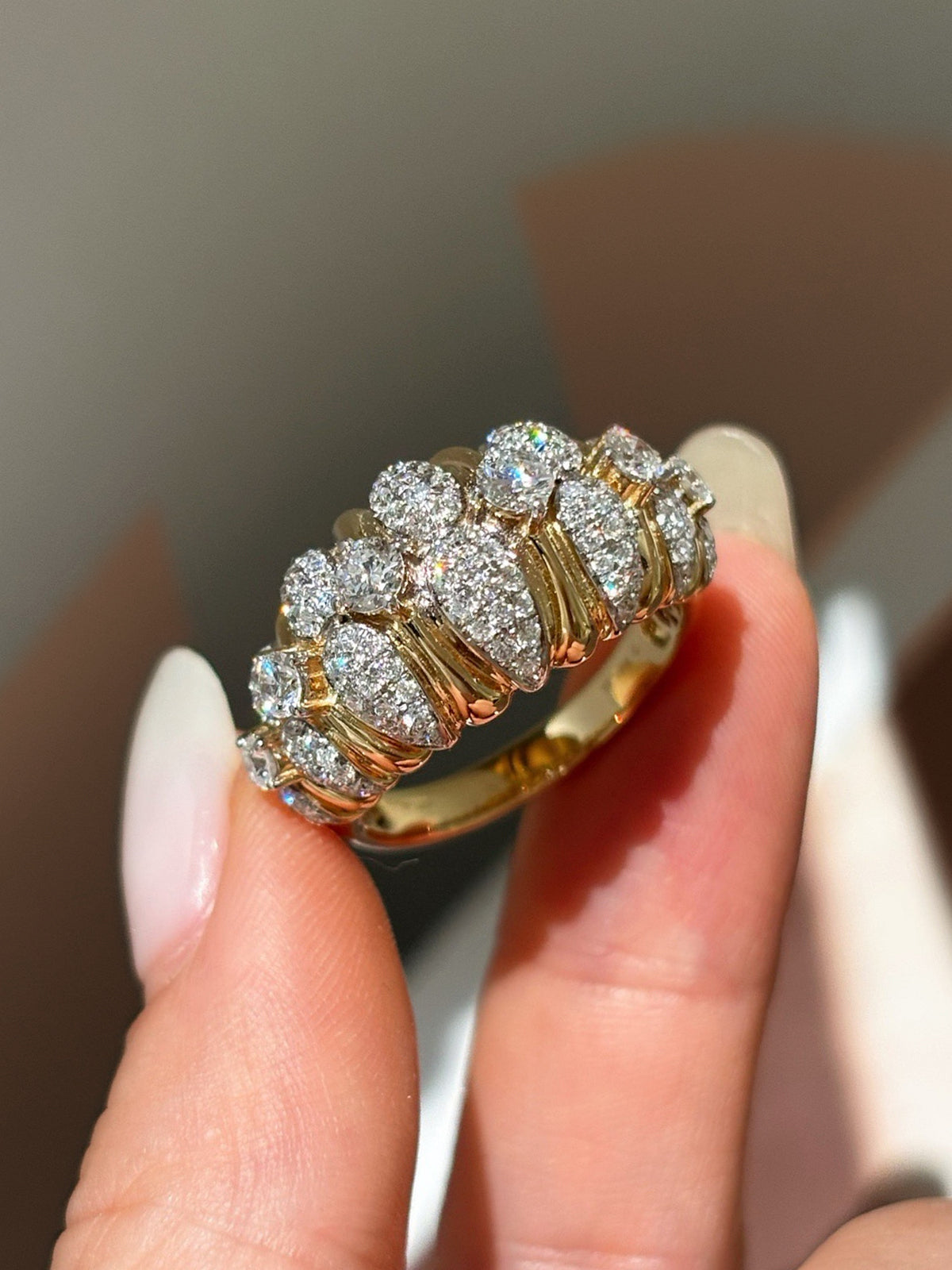 Teardrop Cluster Ring by MONICONIC
