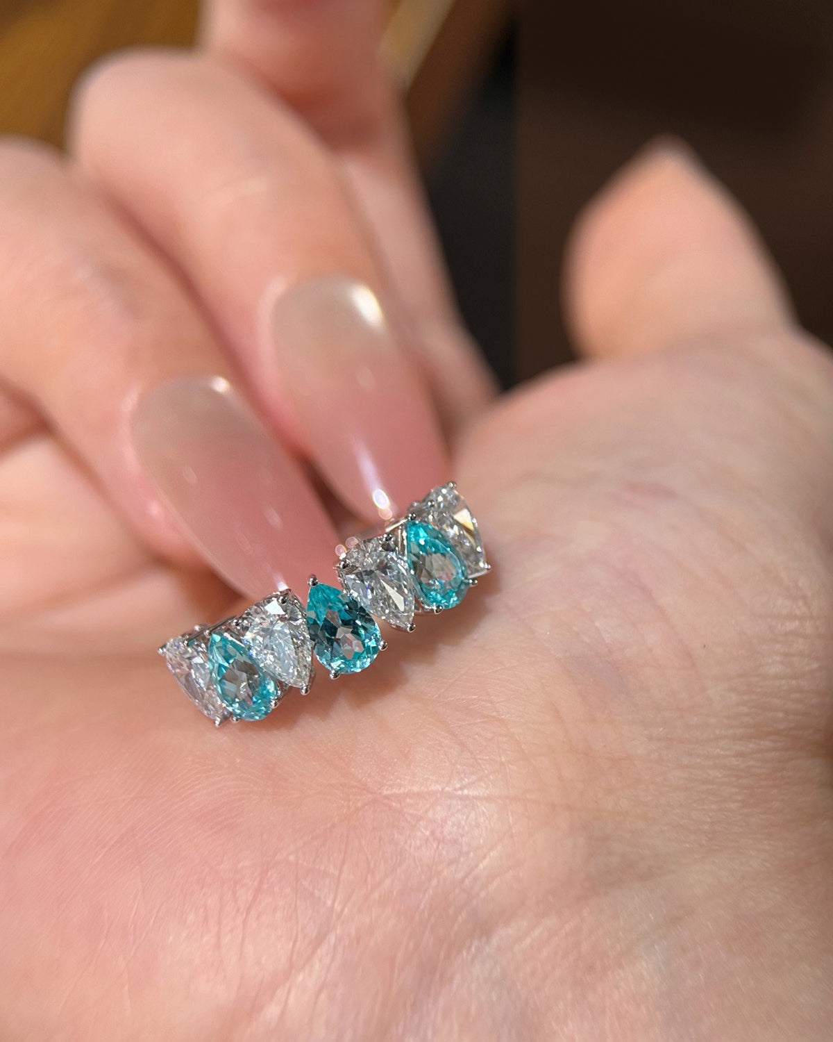 Paraiba Five-Stone Ring by MONICONIC