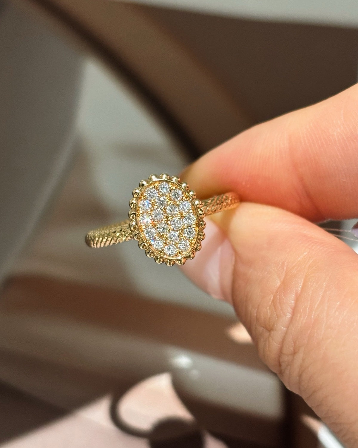 Luna Oval Cluster Ring by MONICONIC