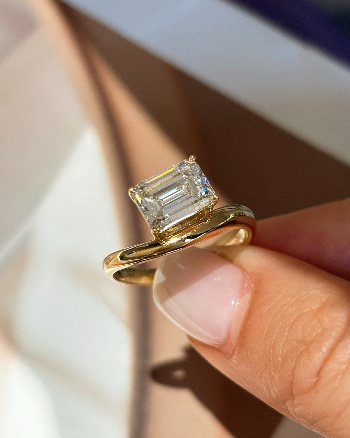 Aurelia Emerald Ring by MONICONIC