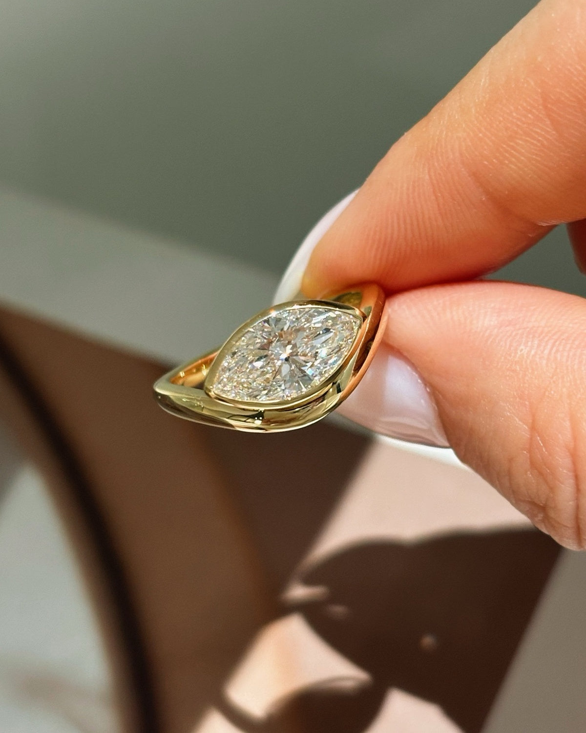 Marquise Crossover Ring by MONICONIC