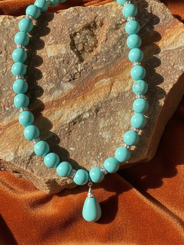 Turquoise Drop Necklace