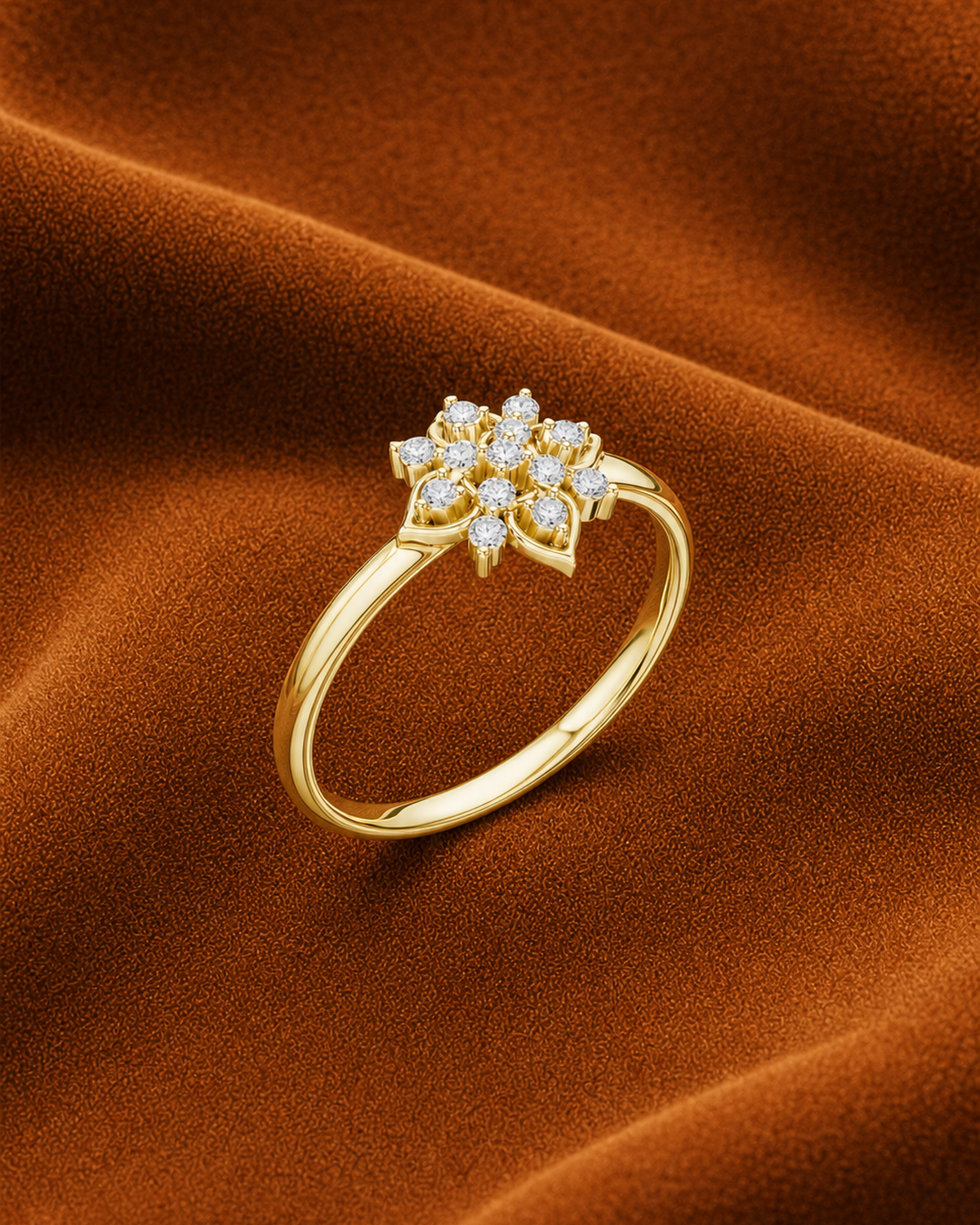 Quatrefoil Cluster Ring by MONICONIC