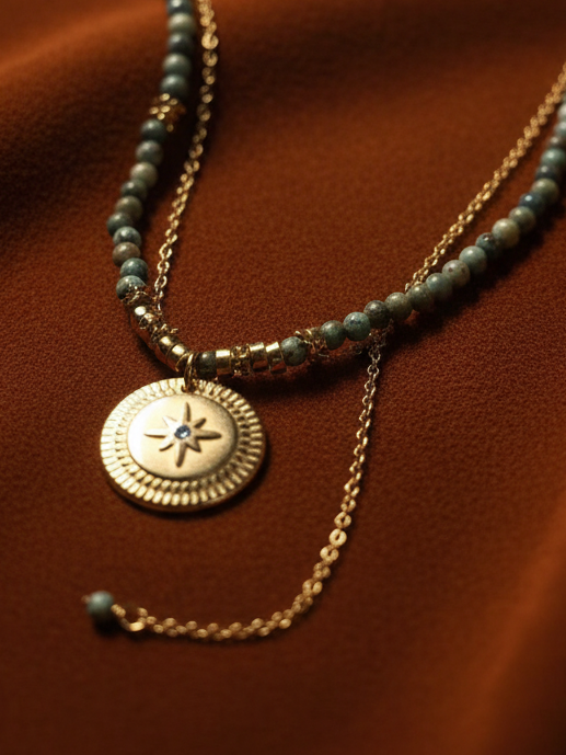 Turquoise Celestial Pendant Necklace