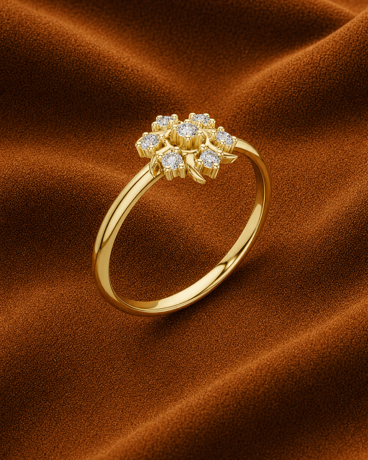 Sunburst Rosette Ring by MONICONIC