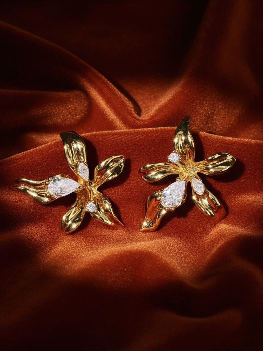 Orchid Dew Studs