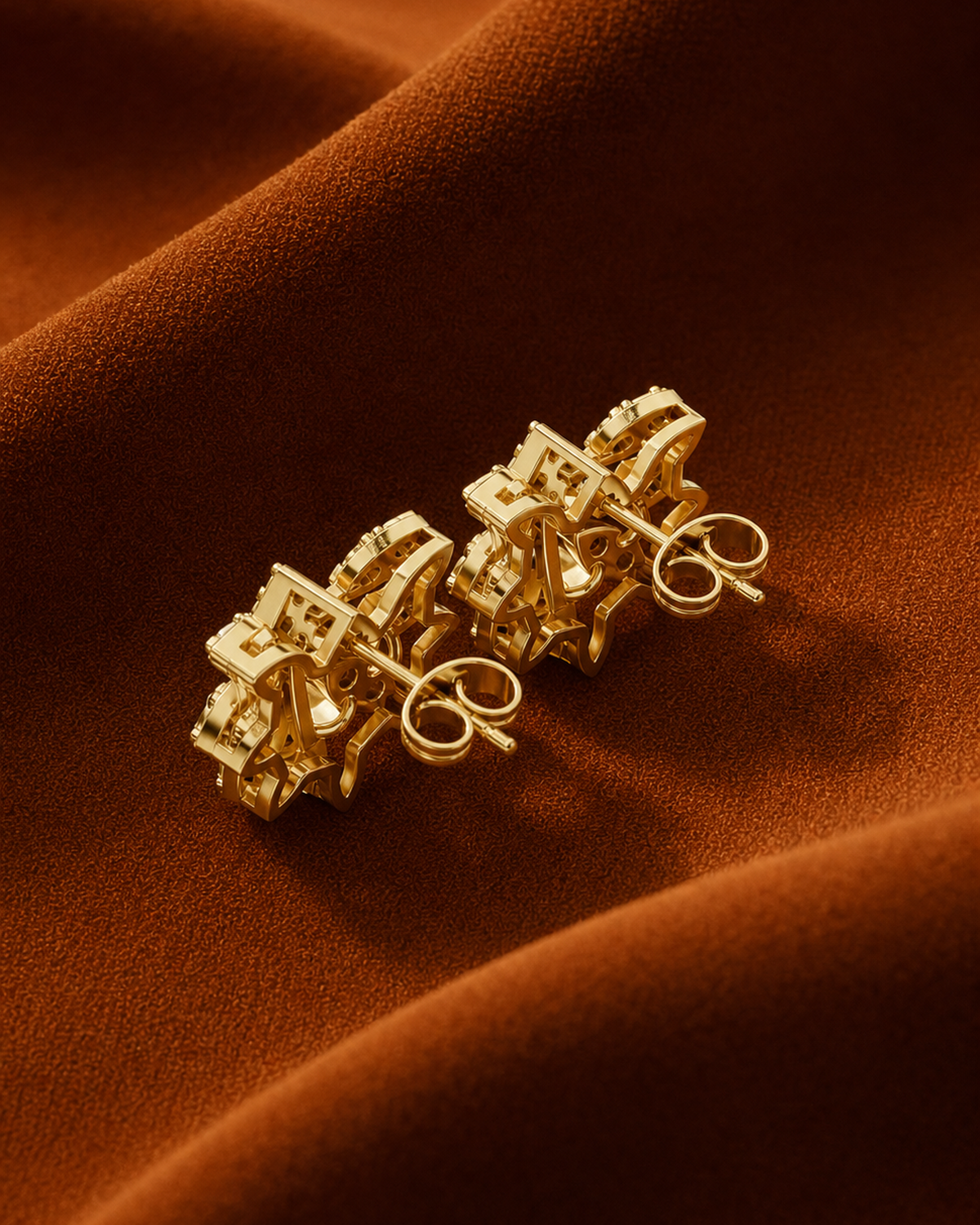 Starburst Diamond Stud Earrings by MONICONIC
