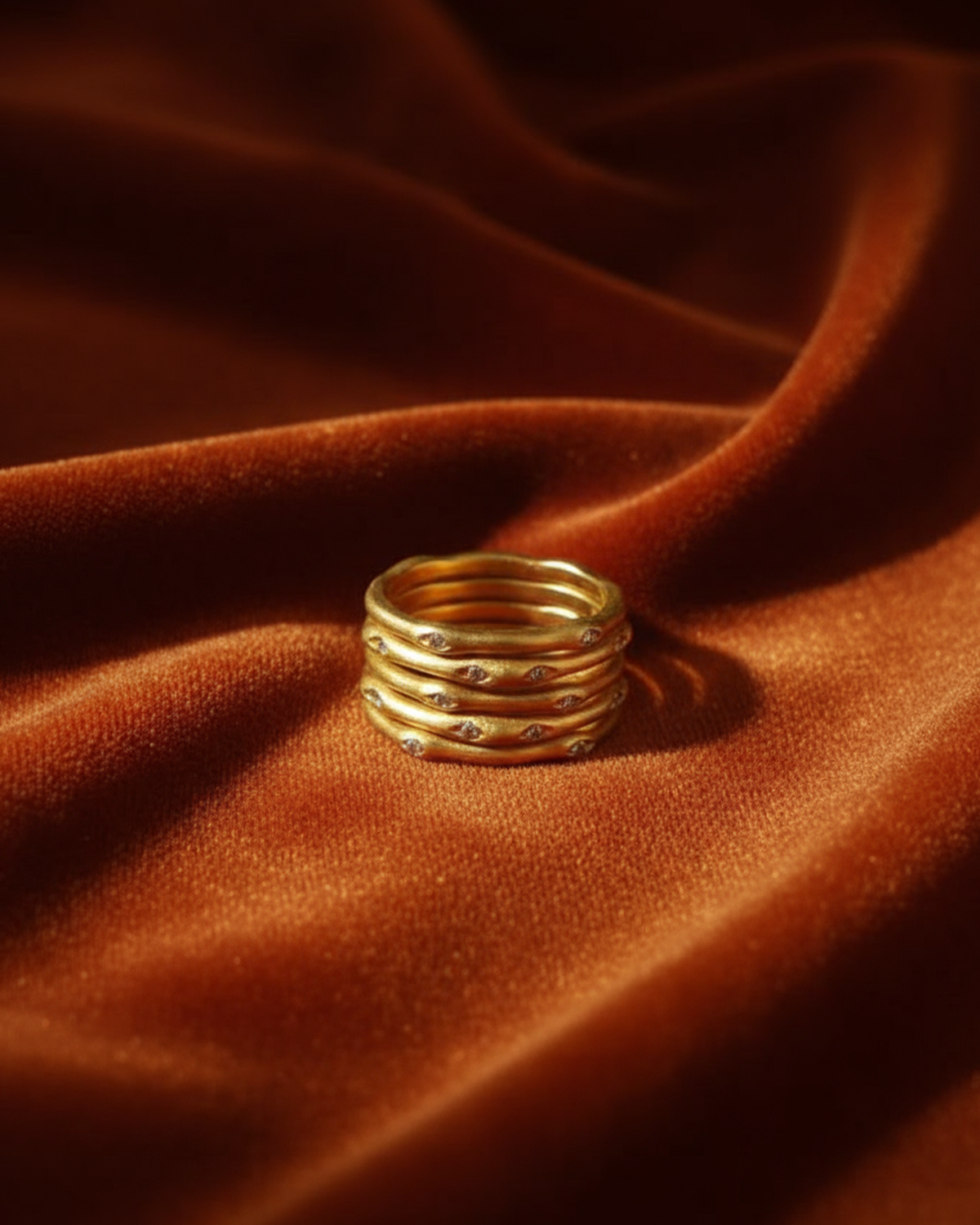 GOLDEN HOUR TIDE CREST RING