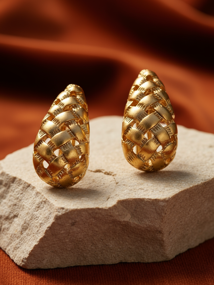 Gilded Weave Drops