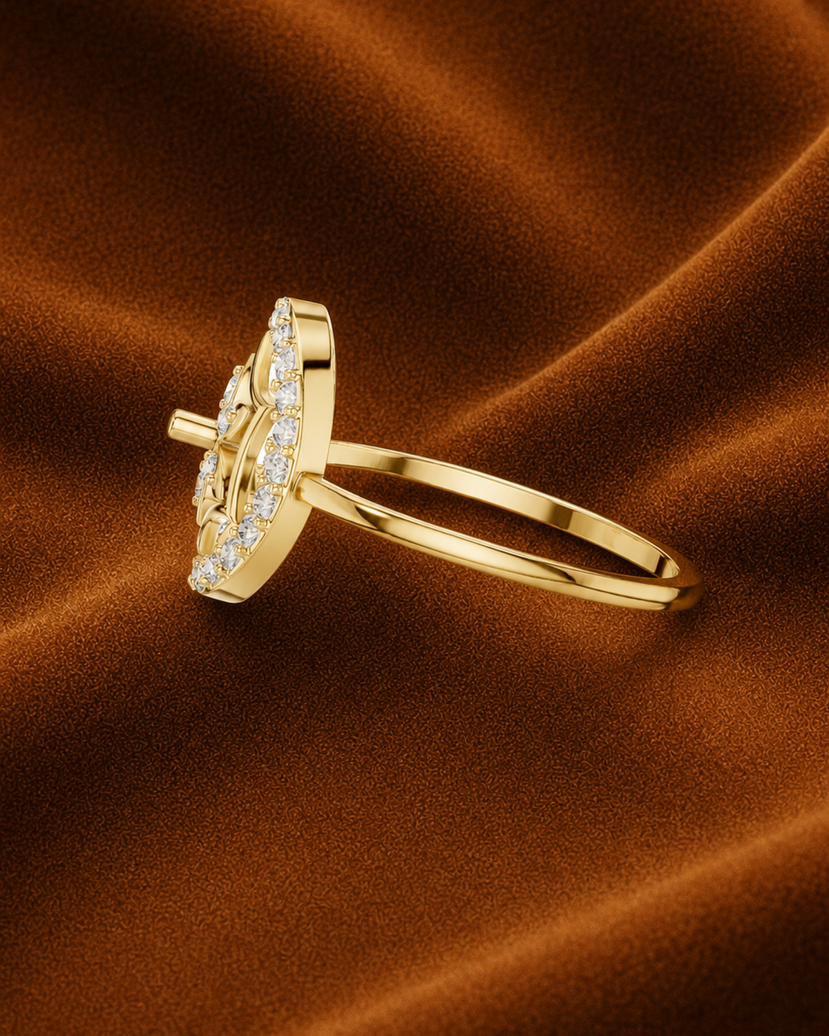 Floral Medallion Ring by MONICONIC