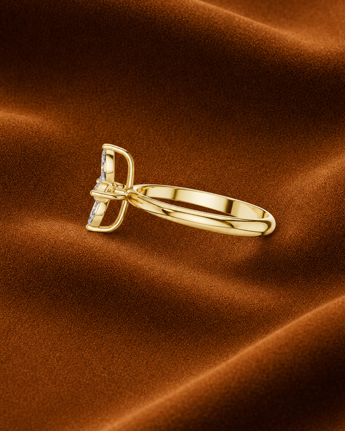 Marquise-Cut Petal Ring by MONICONIC
