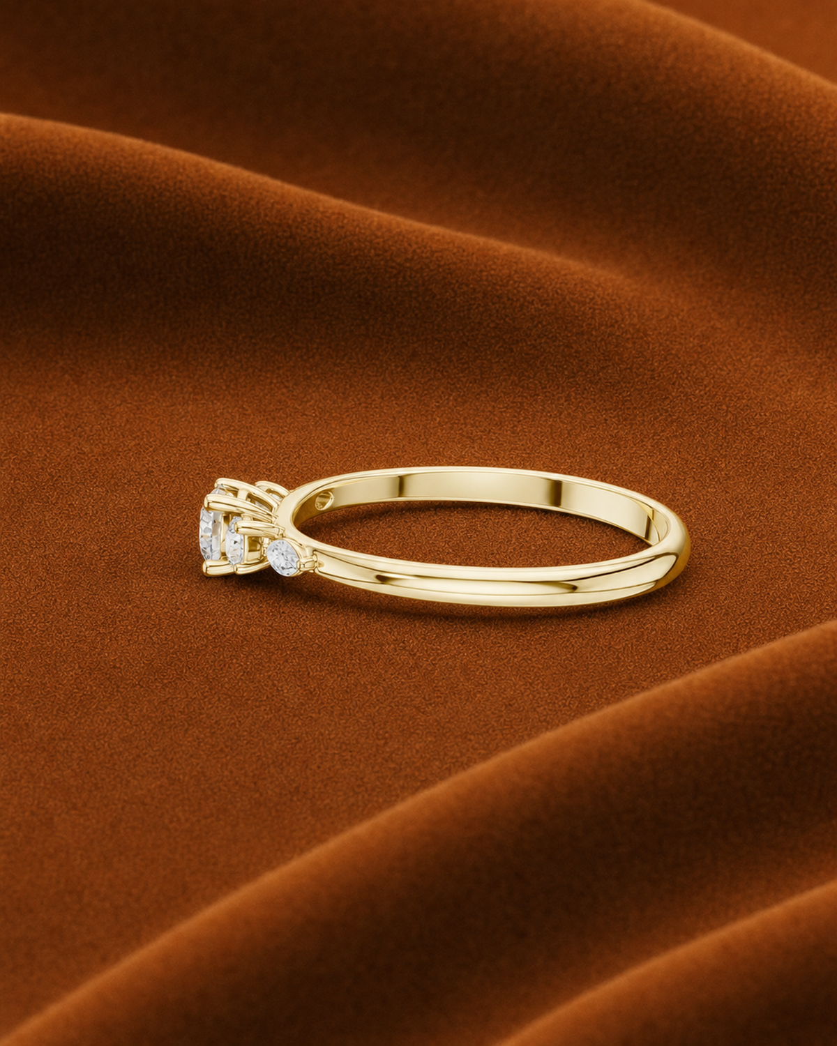 Marquise Tapered Five Stone Ring by MONICONIC