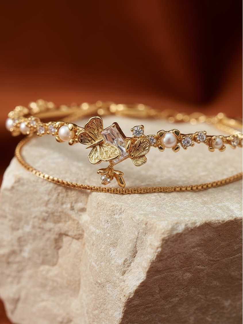 Butterfly Dusk Chain Cuff