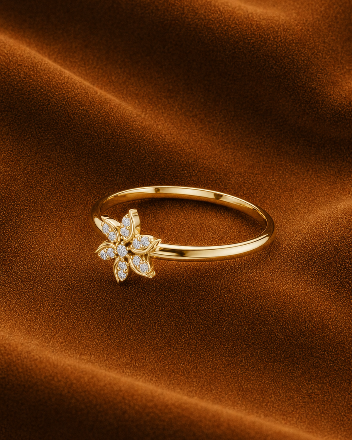 Six-Petal Blossom Ring by MONICONIC