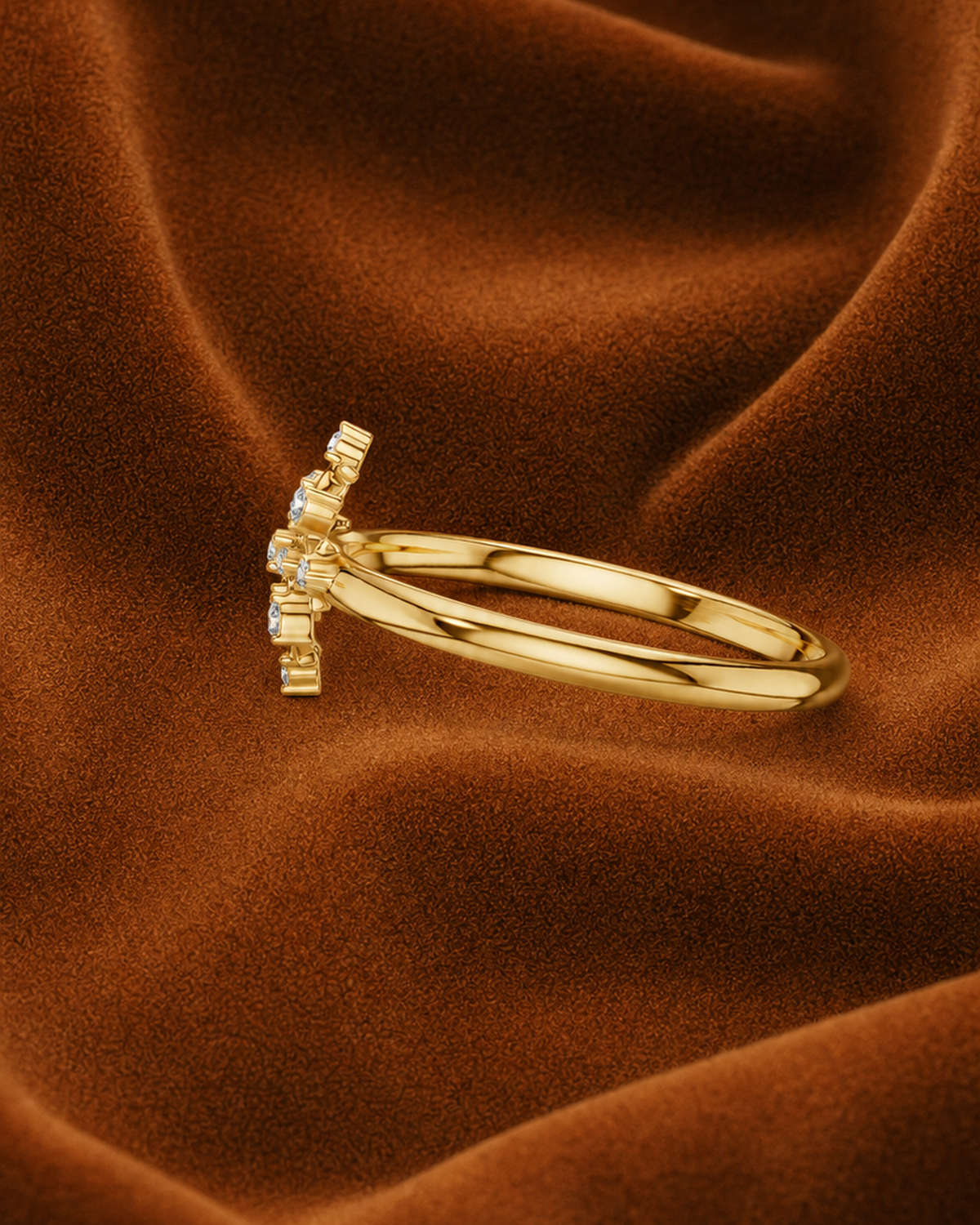 Starburst Cross Ring by MONICONIC