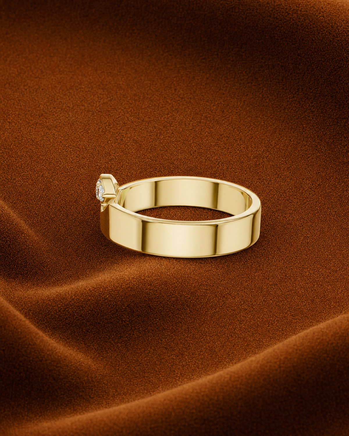 U Collar Three-Stone Ring by MONICONIC