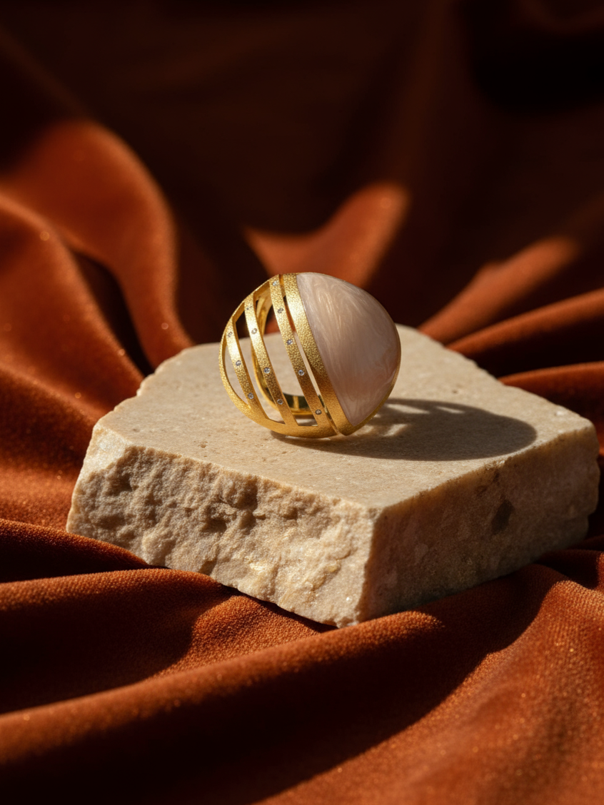 GOLDEN HOUR CELESTIAL ARC RING