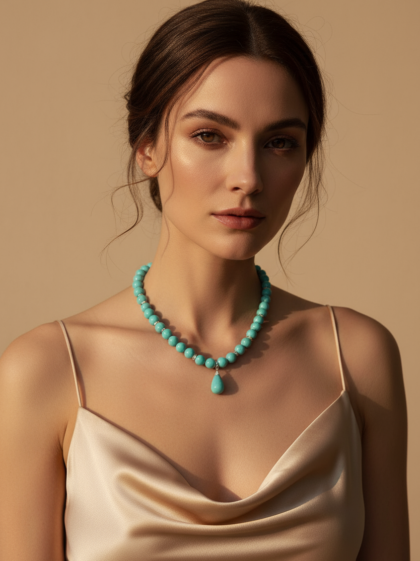 Turquoise Drop Necklace