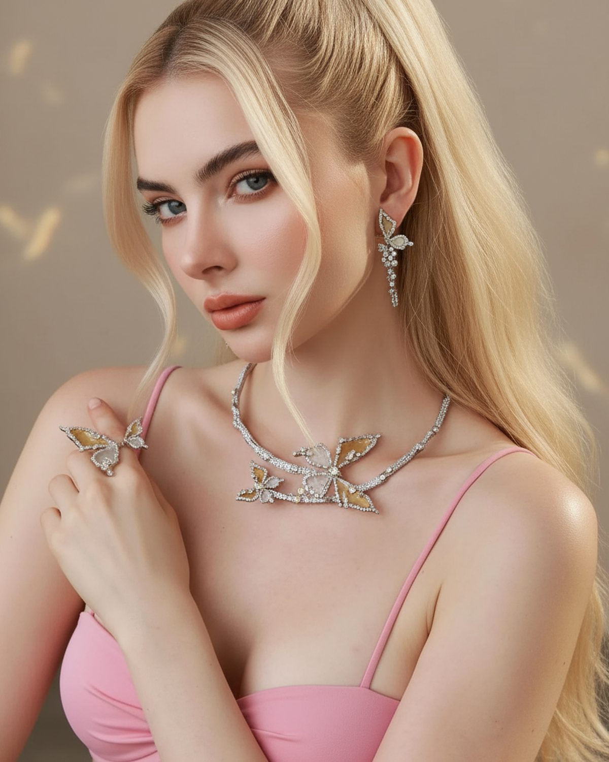 Butterfly Bloom Poppy Ring