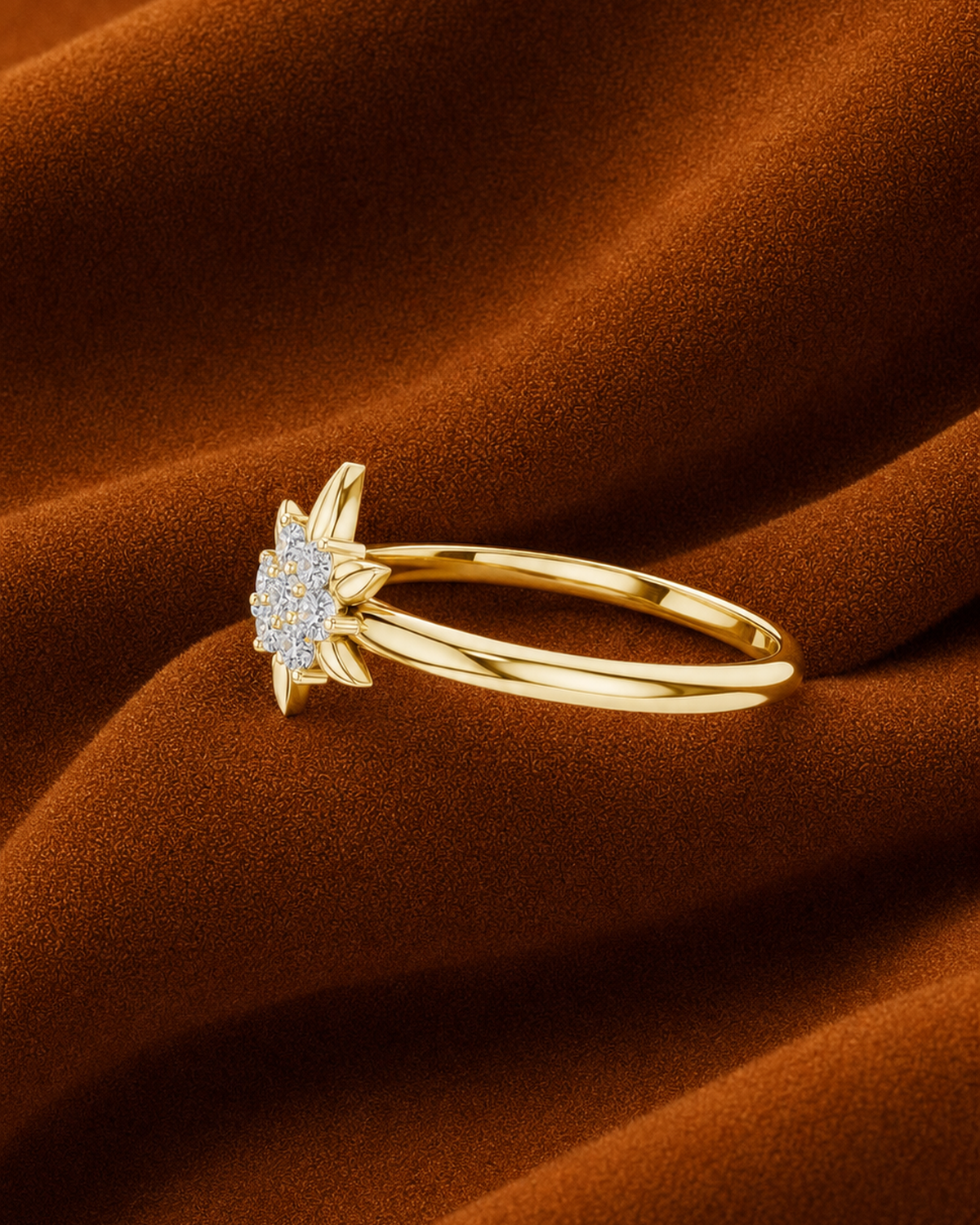 Starburst Petal Ring by MONICONIC