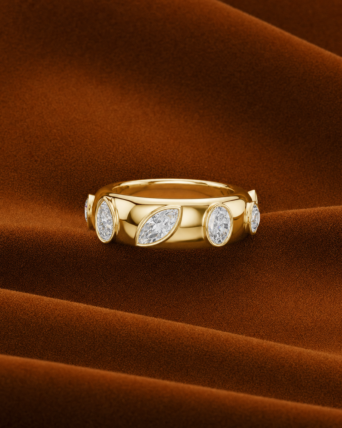 Mixed-Shape Bezel Band by MONICONIC
