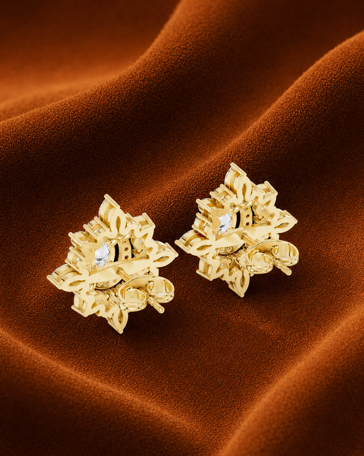 Sunburst Lab Grown Diamond Studs by MONICONIC