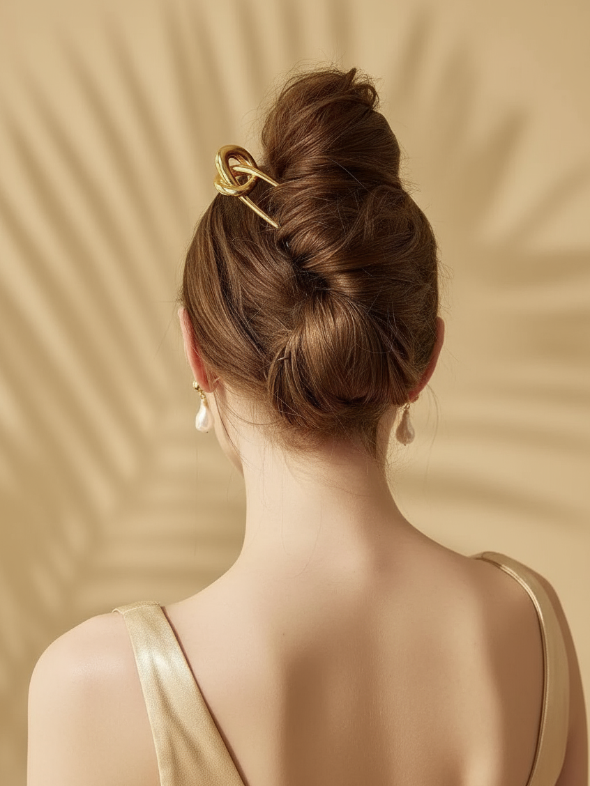 Knotted Form French Pin