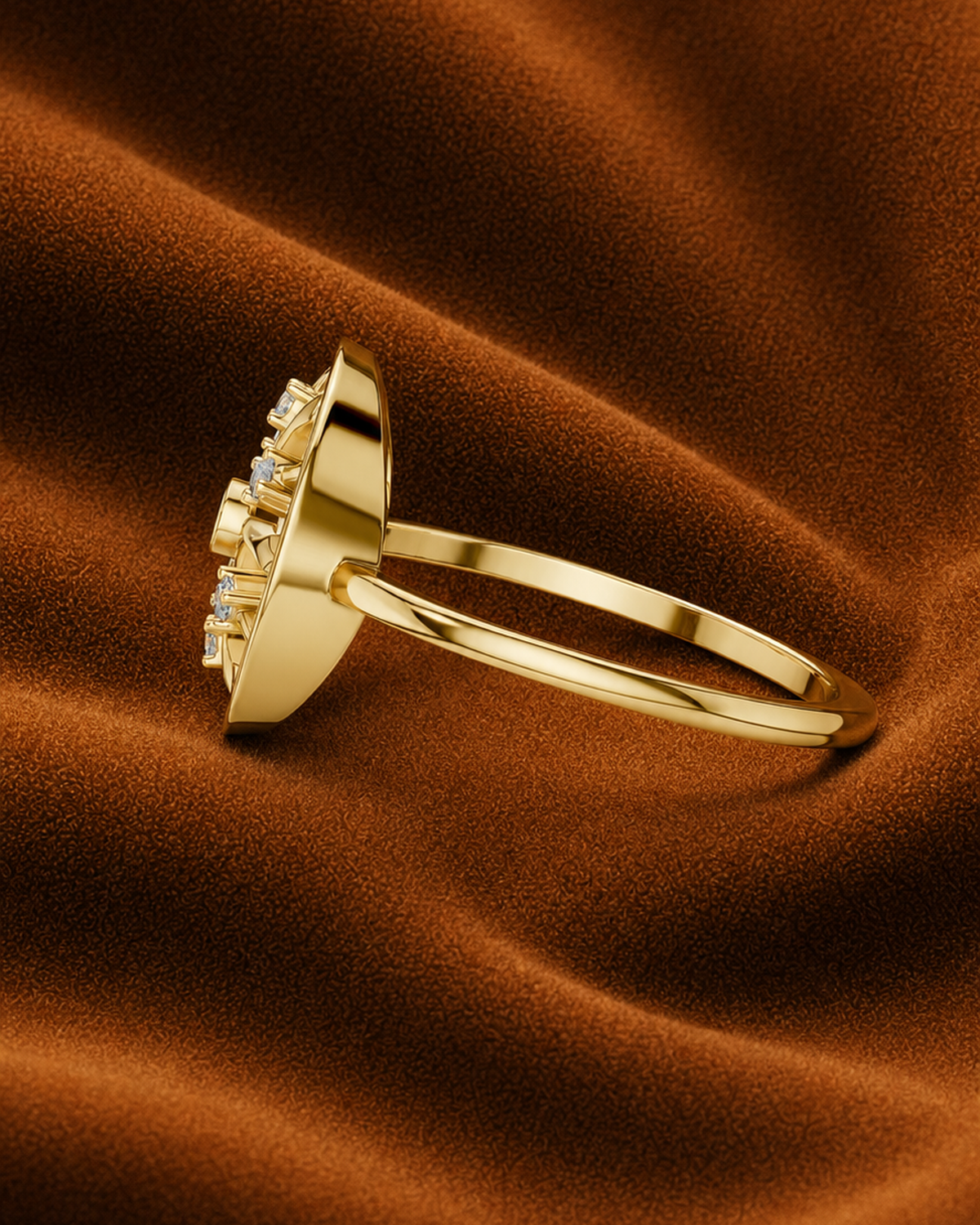 Sunburst Medallion Ring by MONICONIC