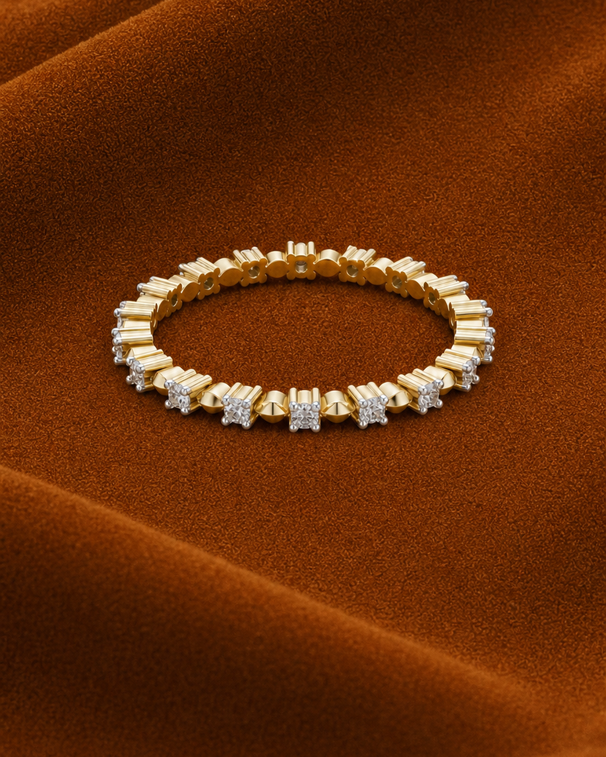 Fluted Collet Eternity Ring by MONICONIC