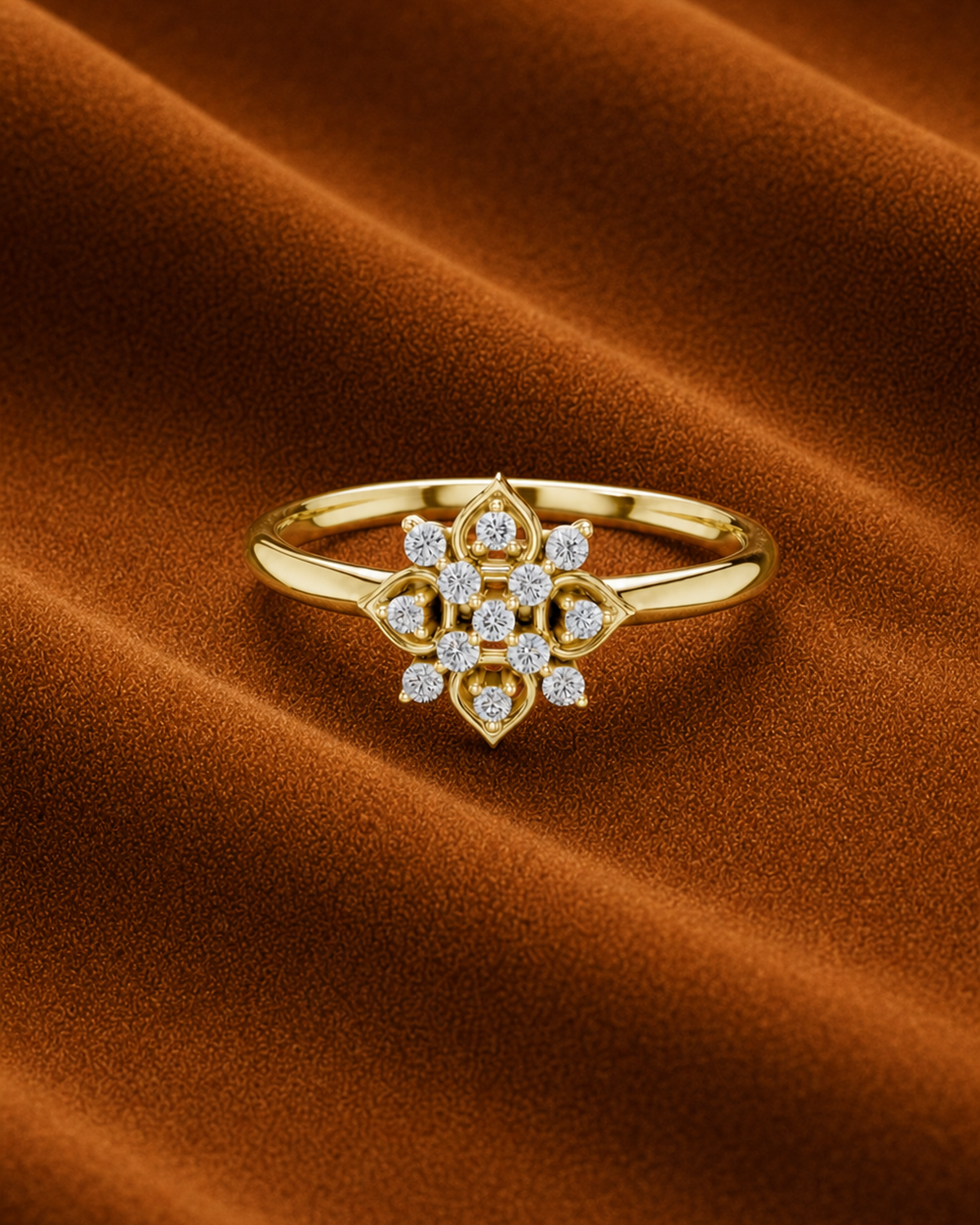 Quatrefoil Cluster Ring by MONICONIC
