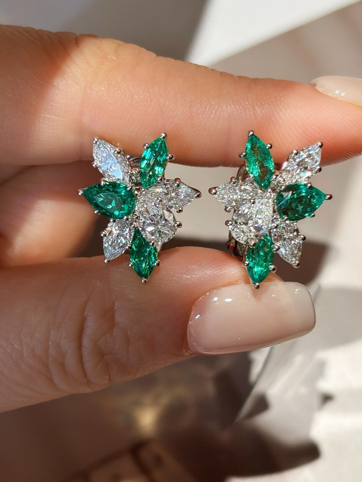 Verdant Petal Stud Earrings by MONICONIC
