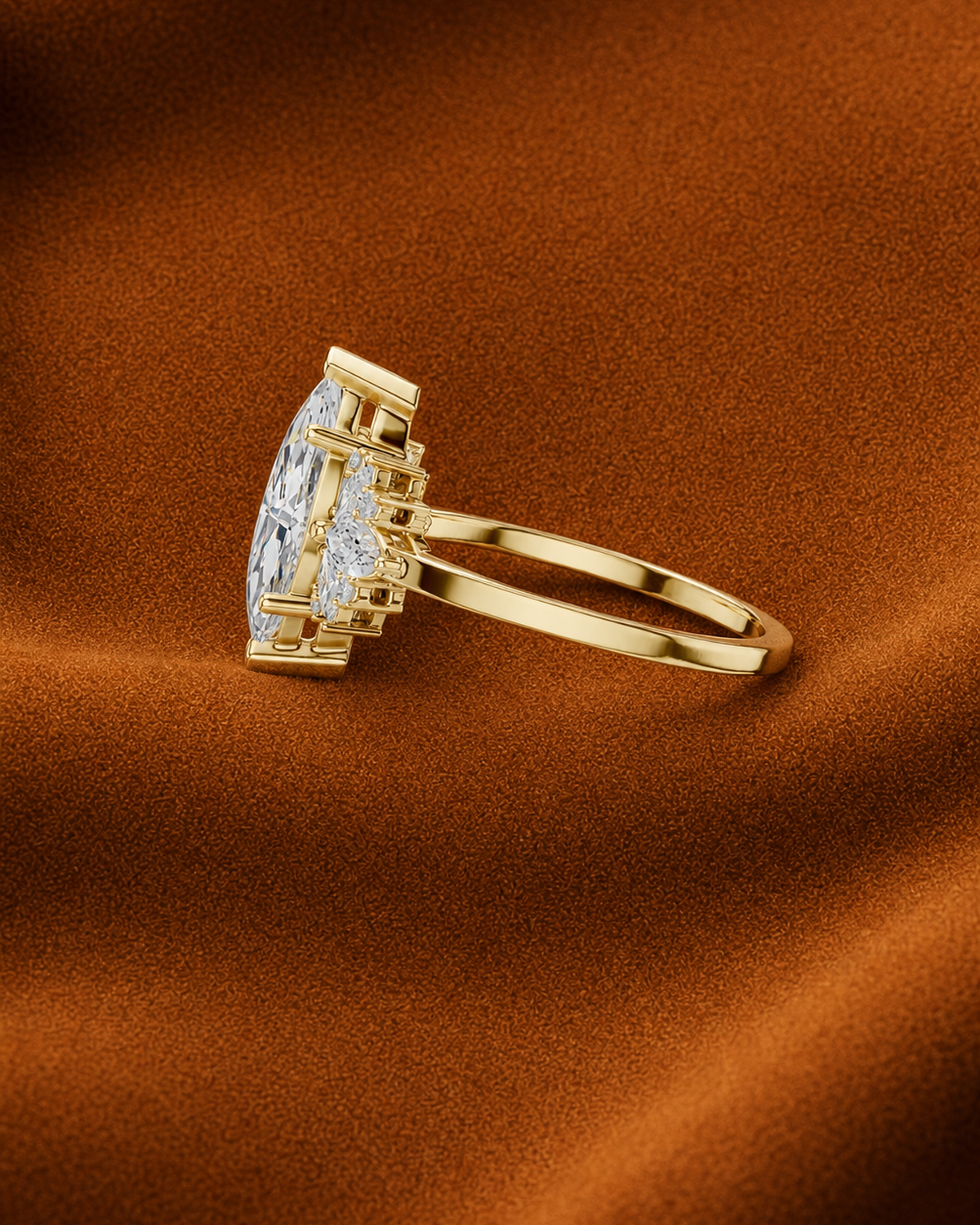 Marquise Floral Cluster Ring by MONICONIC