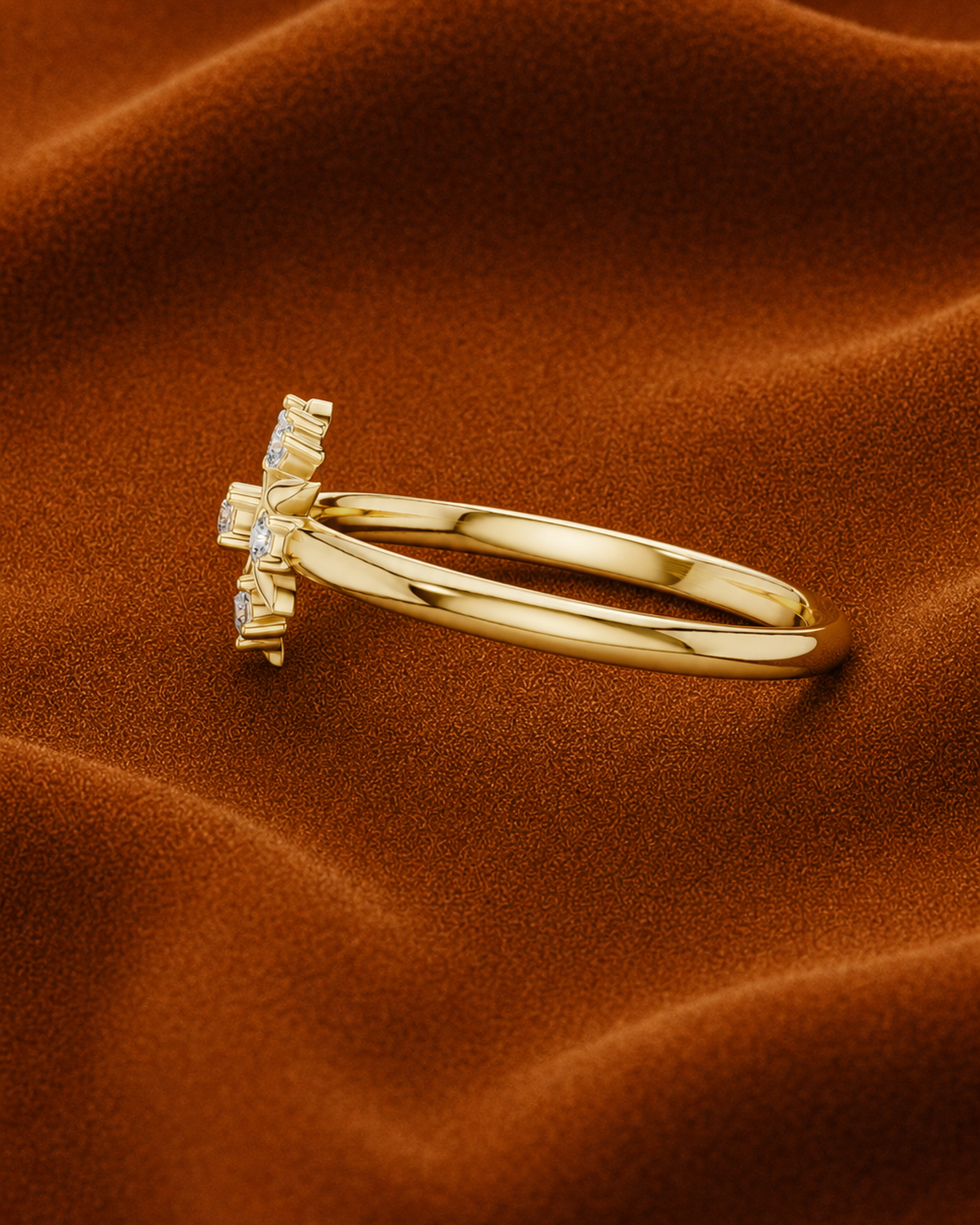 Sunburst Rosette Ring by MONICONIC