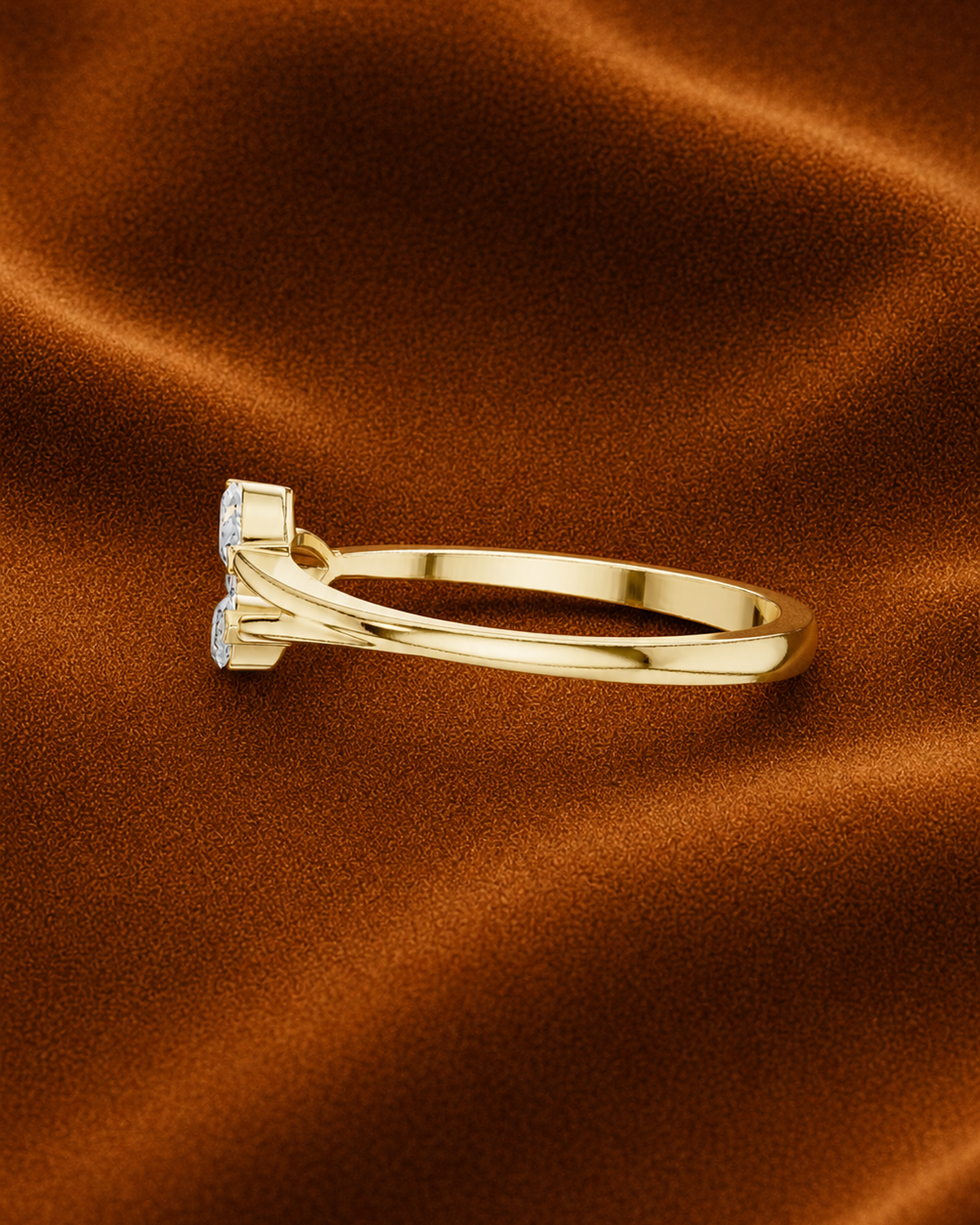 Pear & Marquise Bypass Ring by MONICONIC