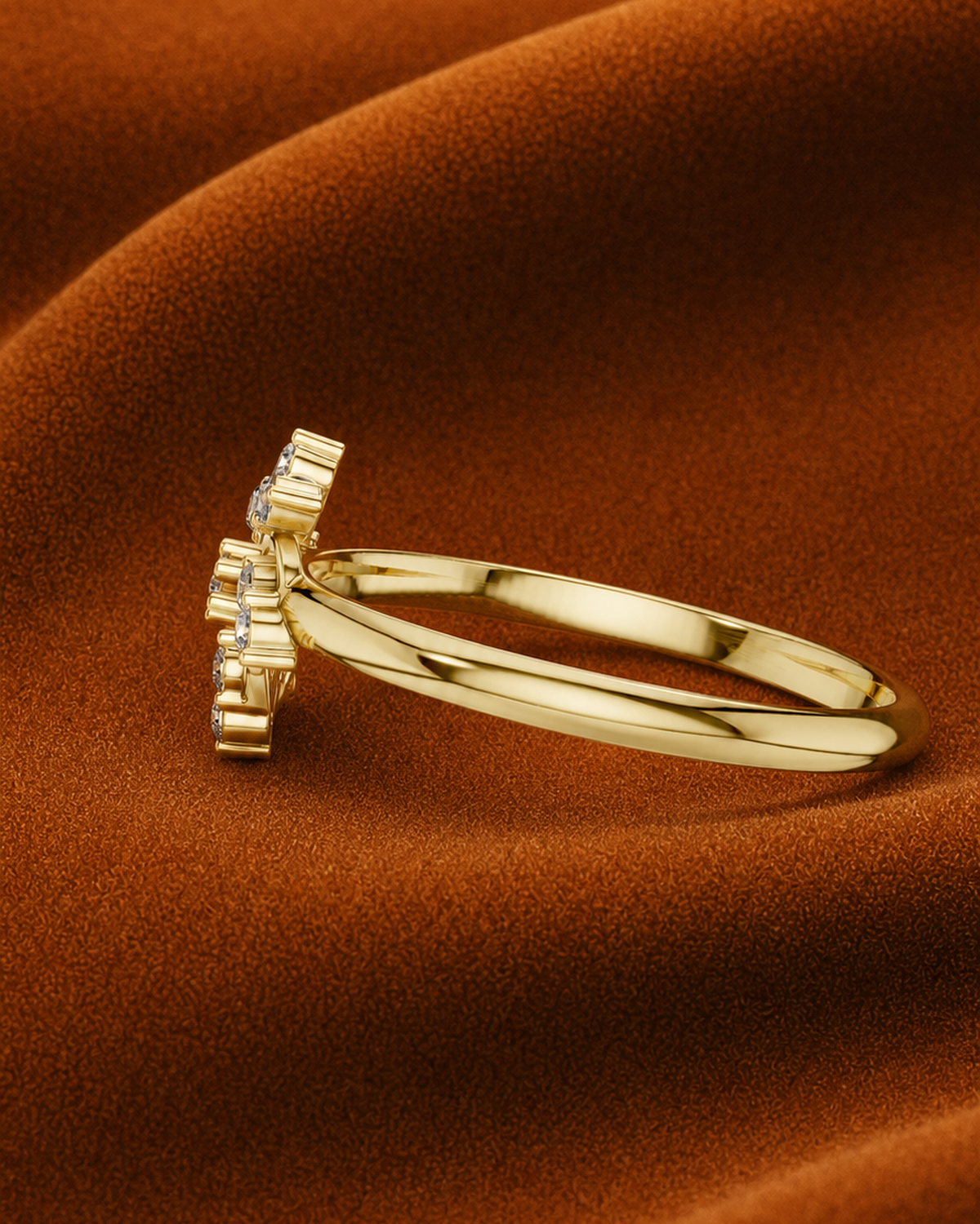 Pinwheel Cluster Ring by MONICONIC