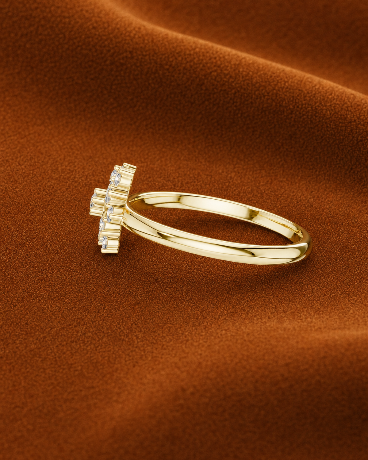 Hexagon Starburst Ring by MONICONIC