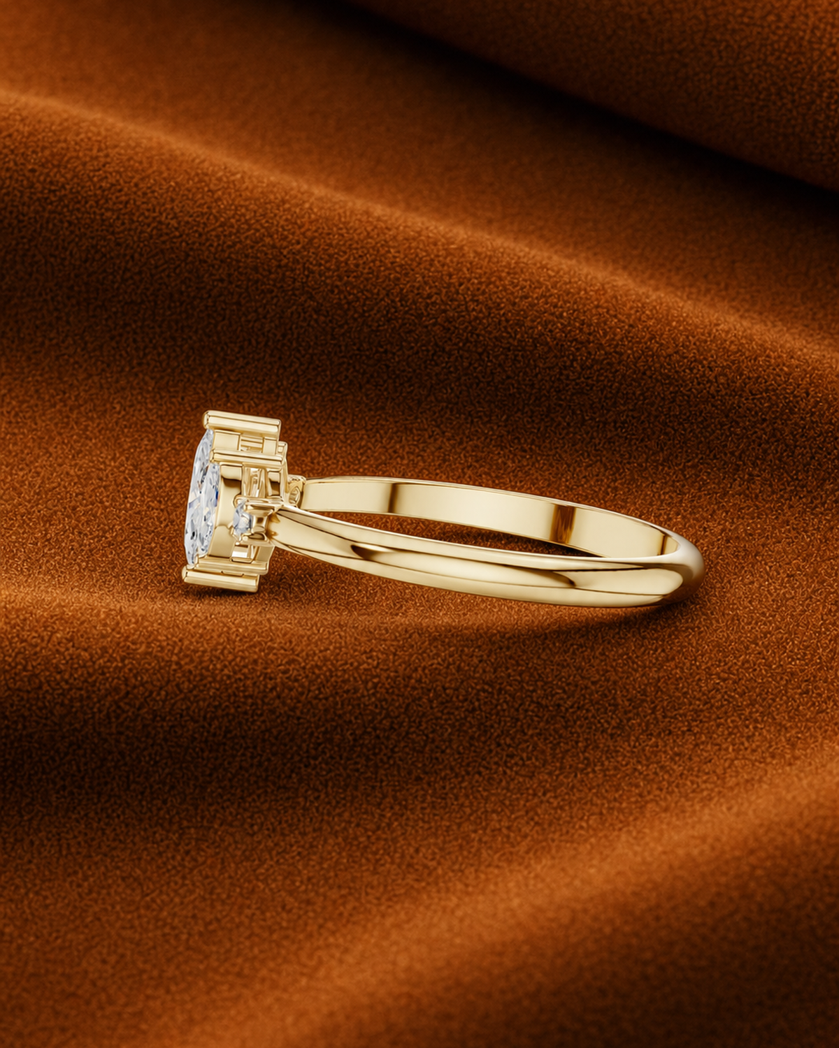 Marquise Five Stone Ring by MONICONIC