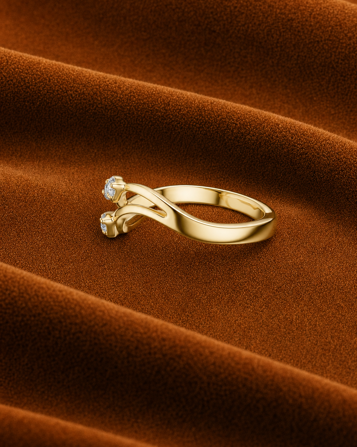 Bypass Four-Stone Ring by MONICONIC